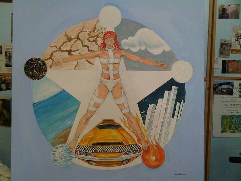 fifthelement.jpg - Aiden Bremner with his entry to the Lisbon Water Gallery; on show in July/August 2012 -The Fifth Element